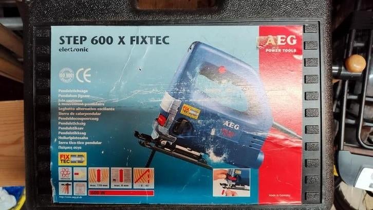 AEG STEP 600 x Fixtec decoupeerzaag, Doe-het-zelf en Verbouw, AEG, 600 tot 1200 watt, Ophalen of Verzenden, Zo goed als nieuw