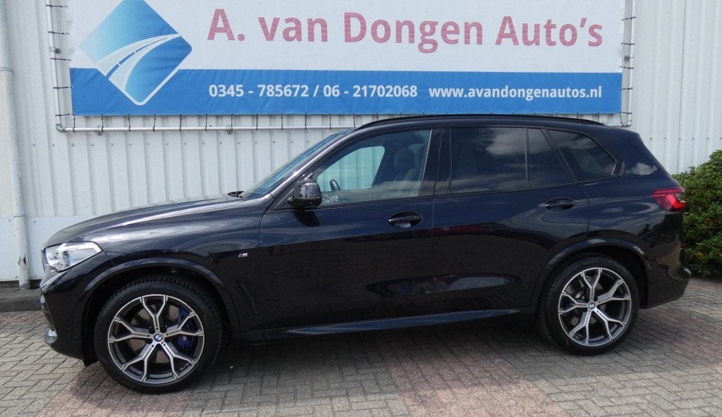 Bmw X5 XDRIVE40I M-Sport,360,Pano,Laser,360,Achterasbest,Hea, Auto's, Gebruikt, Zwart, Leder, Bedrijf