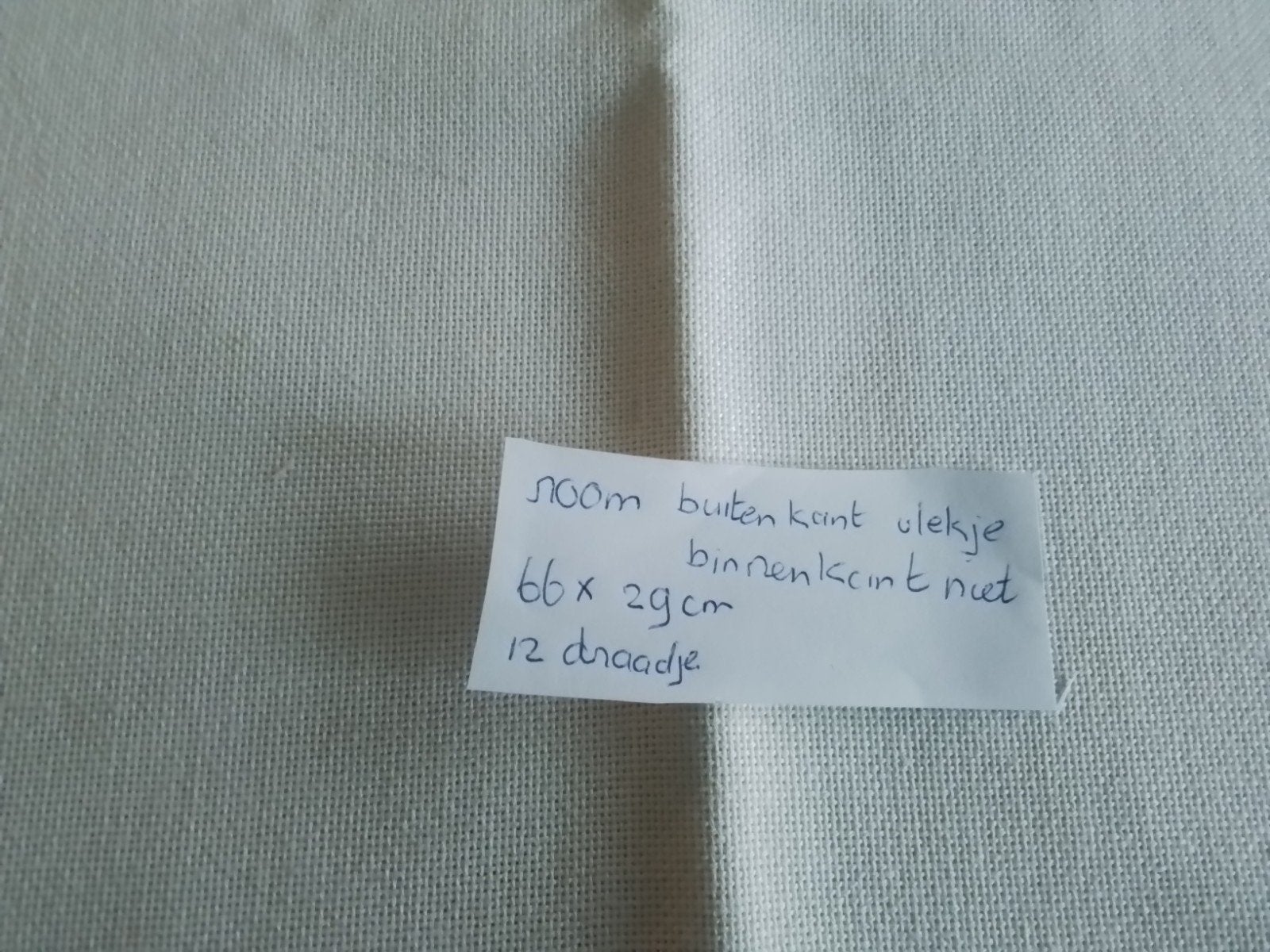 Room borduurstof 66 x 29 cm, zie foto, Ophalen of Verzenden, Zo goed als nieuw, Handborduren, Onderdeel of Toebehoren