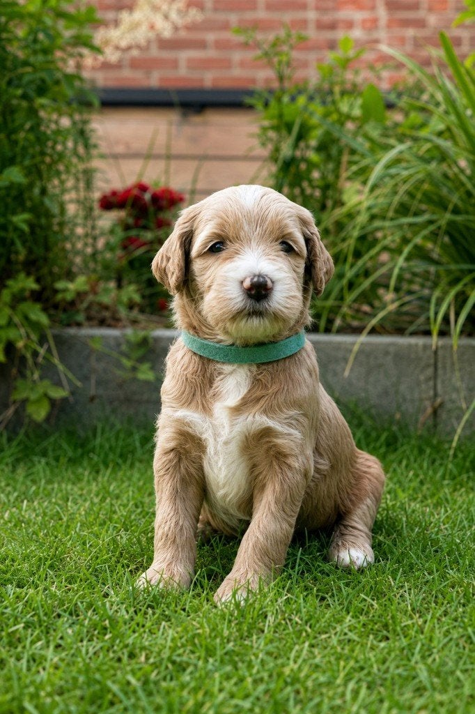 Australian Labradoodle pups geboren, Caramel, Beige & Zwart, Parvo, Overige rassen, 8 tot 15 weken, Meerdere