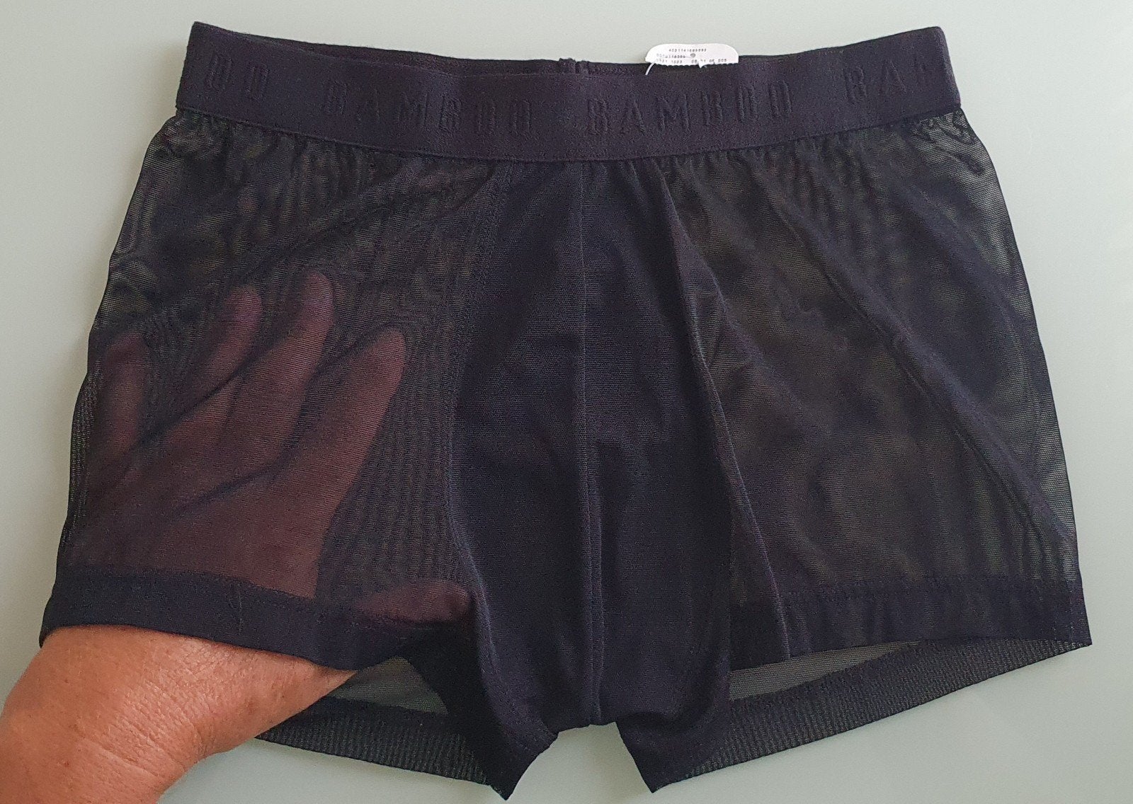 3 Bamboo Microfiber Boxers Maat 7, Comfortabel & Sexy Mesh, Kleding | Heren, Ondergoed, Verzenden, Zwart, Bamboo, Boxer