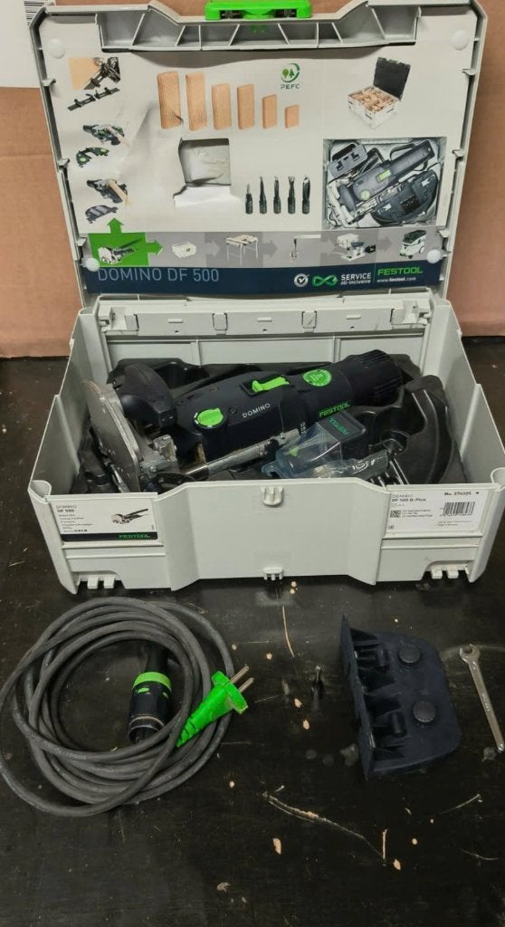 Festool Domino DF500, Ophalen of Verzenden, Zo goed als nieuw, Elektrisch, Bovenfrees