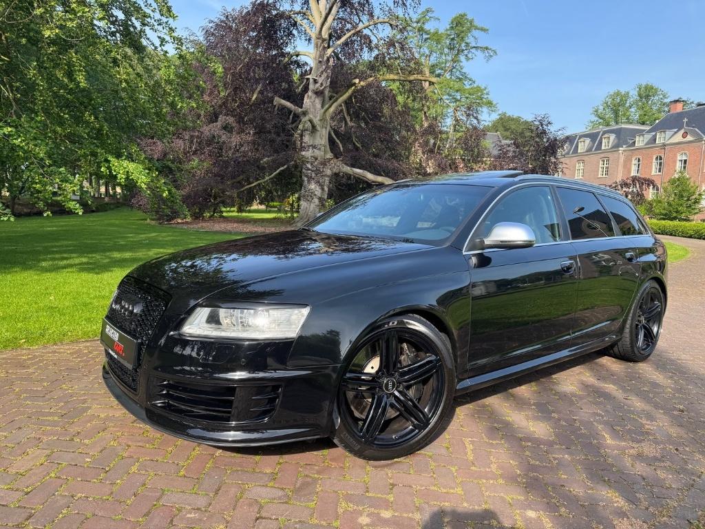 Audi RS6 5.0 FSI Avant Quattro 426KW Tipt 2008 Full Option, Auto's, Audi, Automaat, Zwart, Leder, Vierwielaandrijving