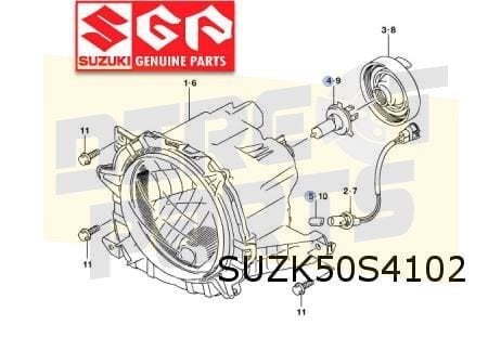 Suzuki Jimny Koplamp Rechts (halogeen) Origineel  3512077R30