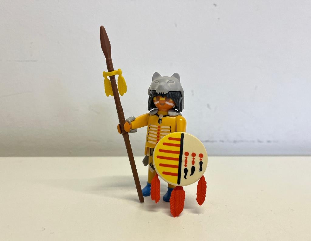 Western nr 429: ZELDZAAM Bizon Jager Krijger Indiaan 3874, Ophalen of Verzenden, Gebruikt, Los playmobil