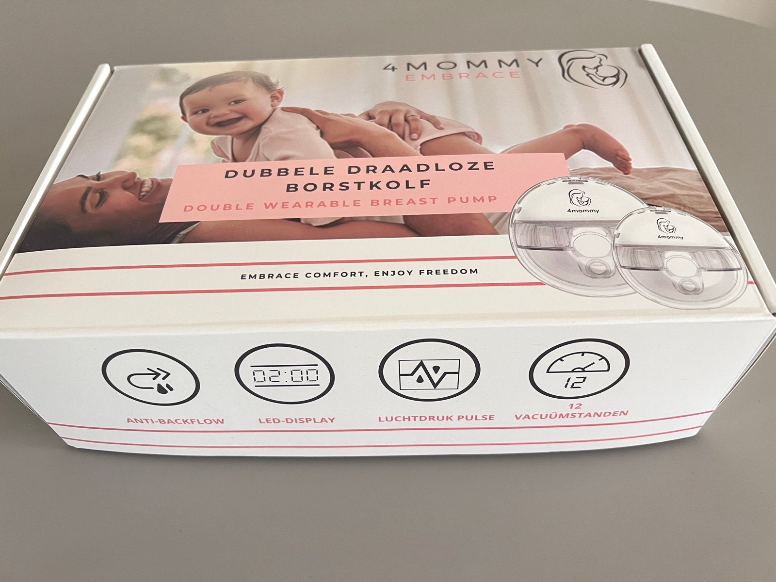 4MOMMY Embrace Dubbele Draadloze Borstkolf, Ophalen of Verzenden, Nieuw