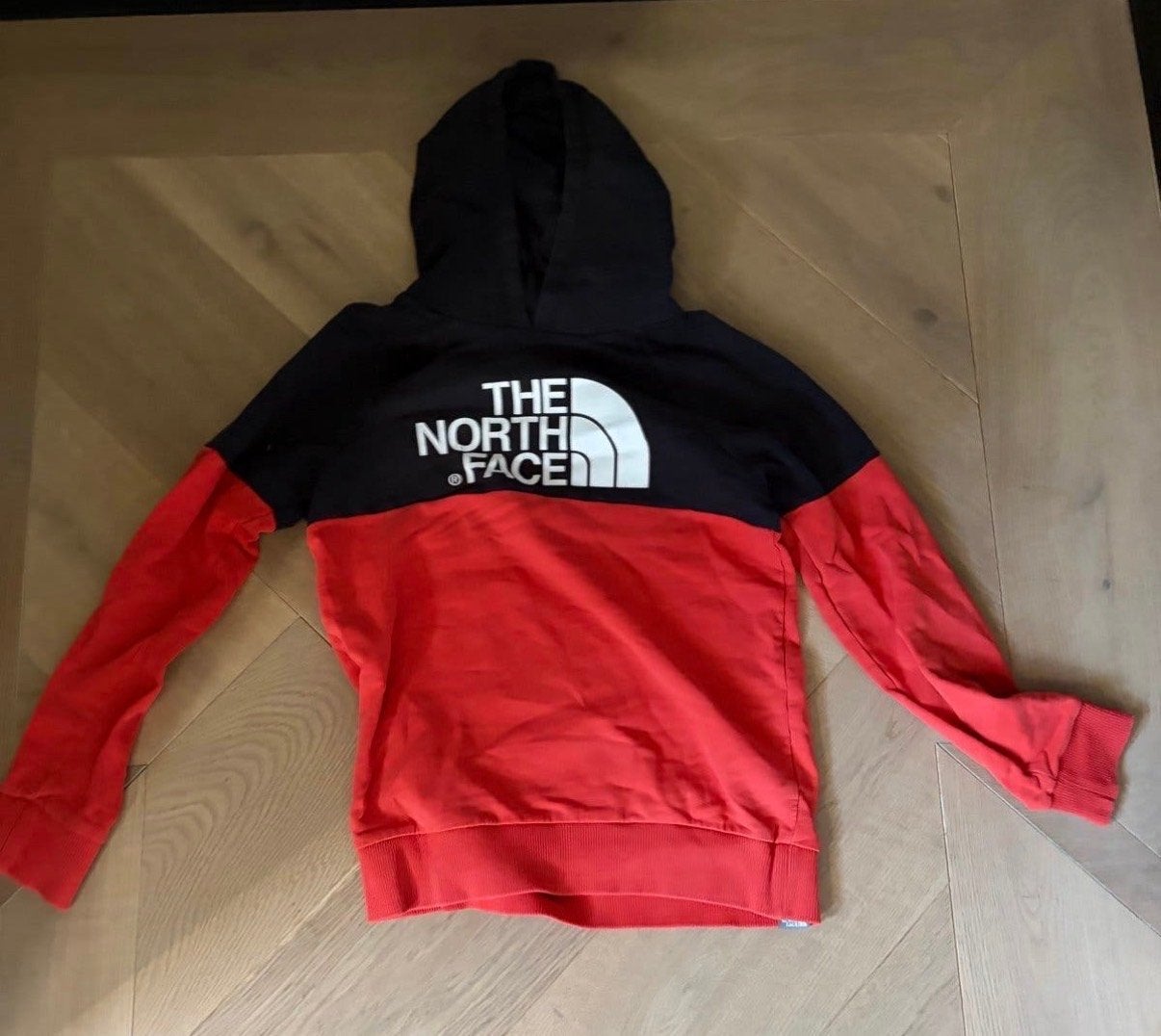 The North Face hoodie rood/zwart maat 152, Ophalen of Verzenden, Gebruikt, Jongen of Meisje