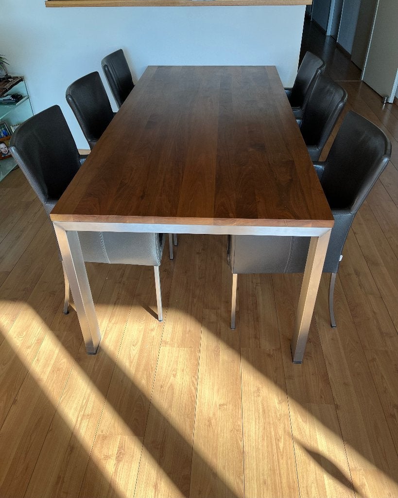 Eetkamertafel Edge - Bert Plantagie, Ophalen, 200 cm of meer, 50 tot 100 cm, Zo goed als nieuw