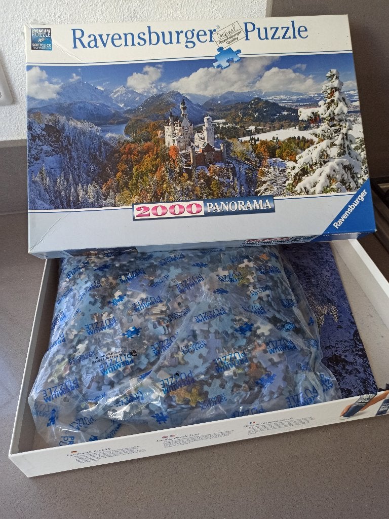 Puzzel Schloss Neuschwanstein, Ophalen of Verzenden, Meer dan 1500 stukjes, Zo goed als nieuw, Legpuzzel