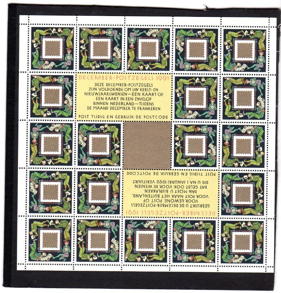 Nvph v1487 postfris decemberzegels 1991, Ophalen of Verzenden, Na 1940, Postfris