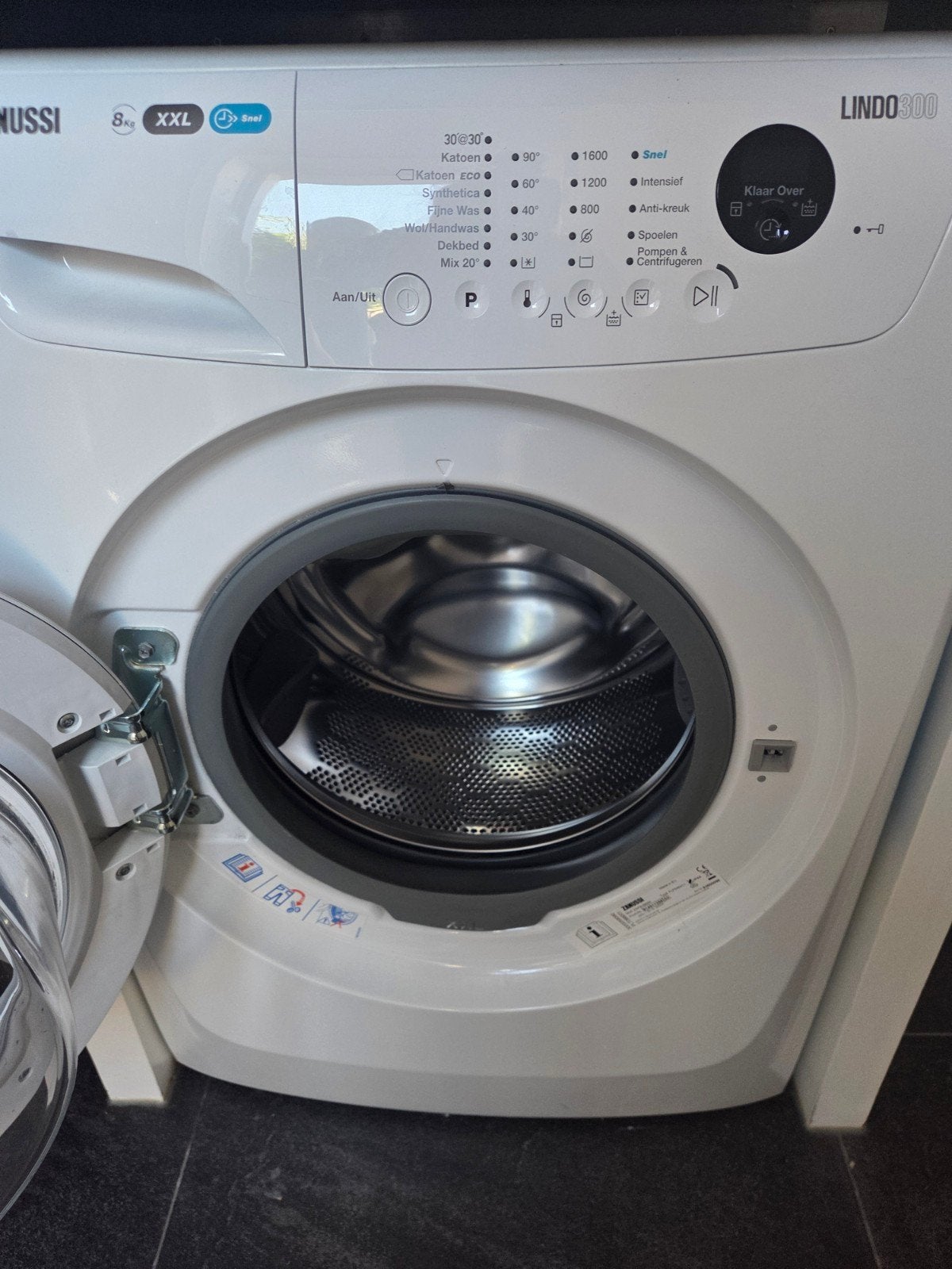 Zanussi Lindo300 Wasmachine 8kg, Ophalen, Gebruikt, Handwasprogramma, 8 tot 10 kg