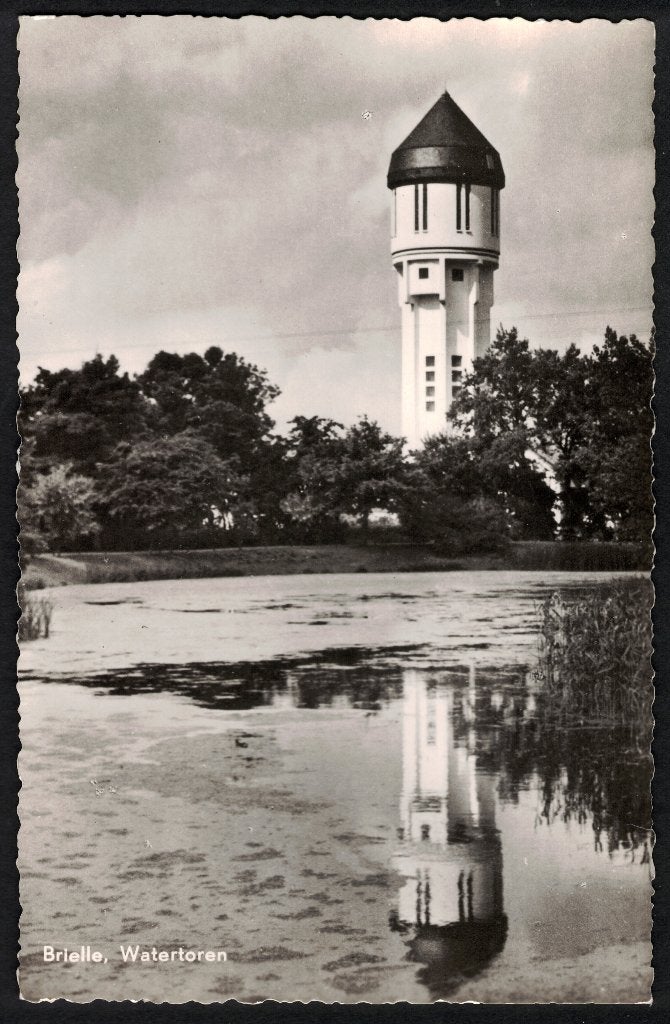 Brielle, Watertoren. 1962., Ophalen of Verzenden, 1960 tot 1980, Gelopen, Zuid-Holland