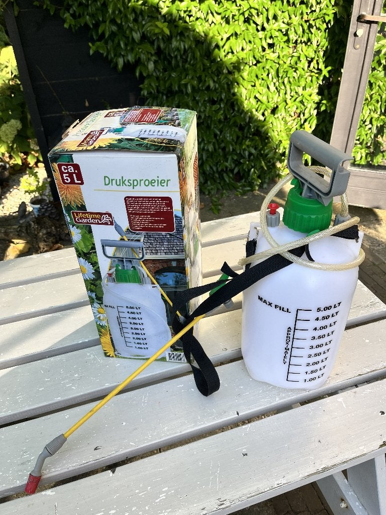 Drukspuit 5 liter,, Ophalen of Verzenden, Zo goed als nieuw, Overige soorten