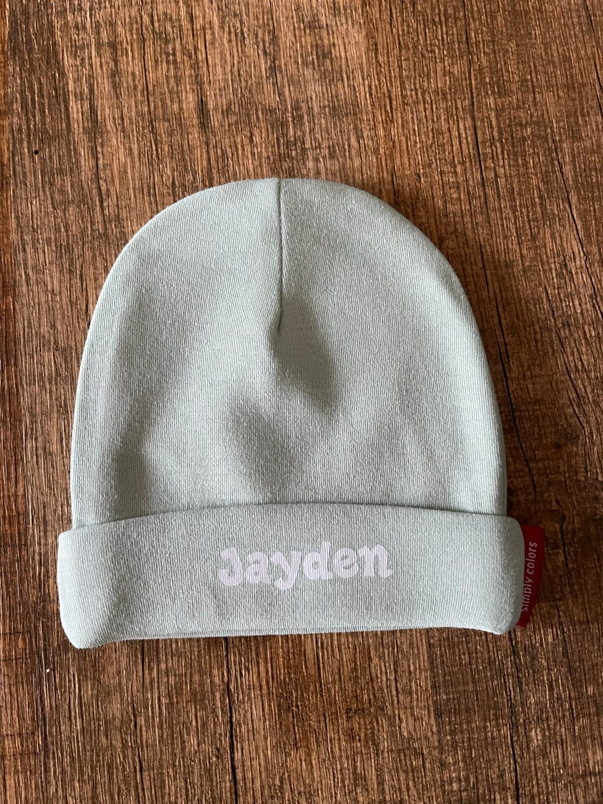 baby muts met naam 'Jayden', Ophalen of Verzenden, Nieuw, Jongetje, Muts