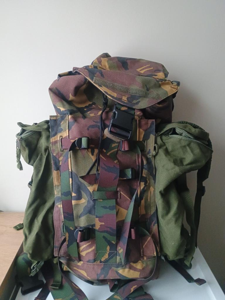 Grabbag 40l dpm met 2x 10l side packs, Verzamelen, Militaria | Algemeen, Landmacht, Nederland, Ophalen of Verzenden