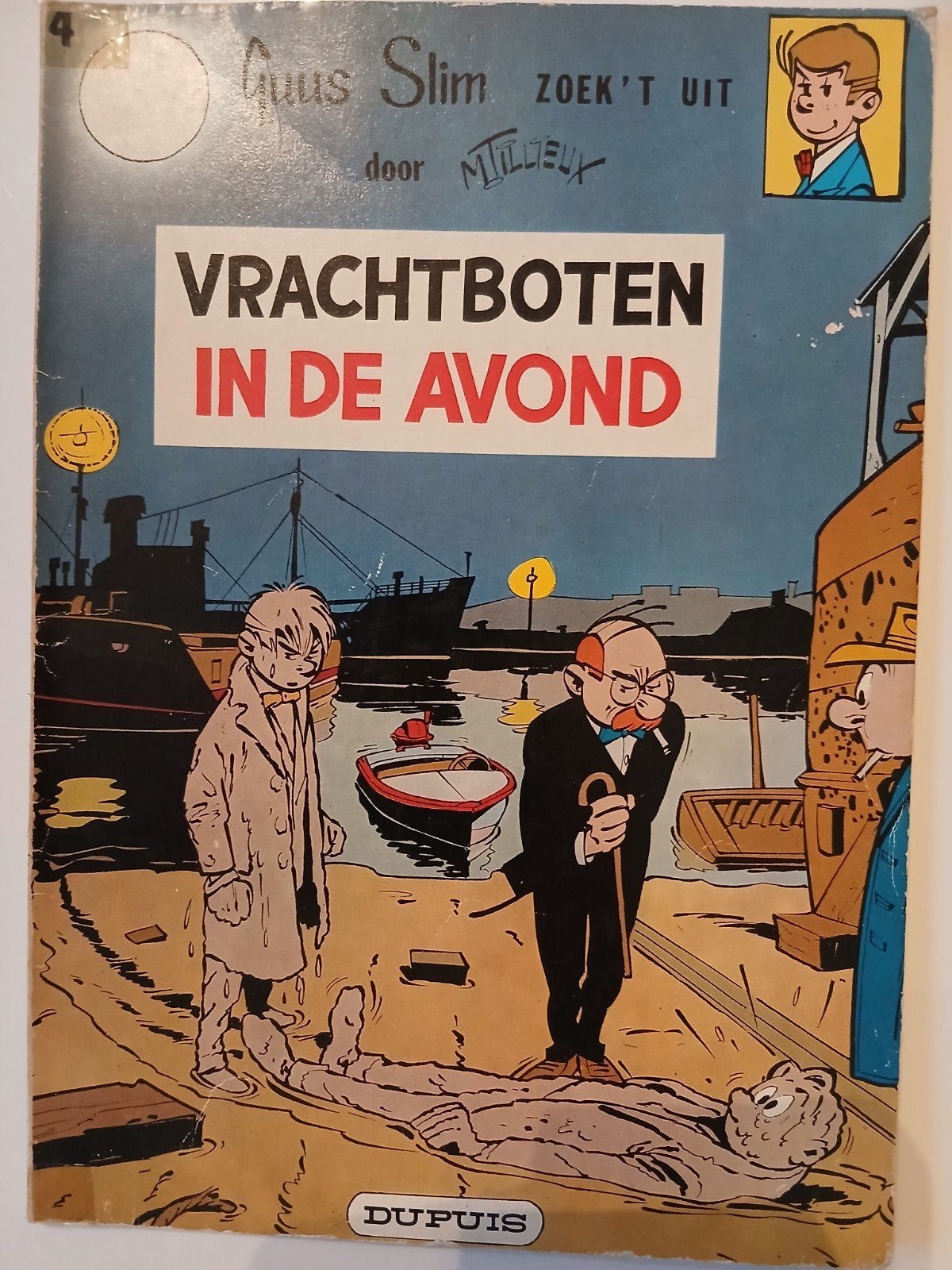 Guus Slim: Vrachtboten in de Avond (Nr. 4), Boeken, Eén stripboek, Ophalen of Verzenden, Gelezen, Mitteï