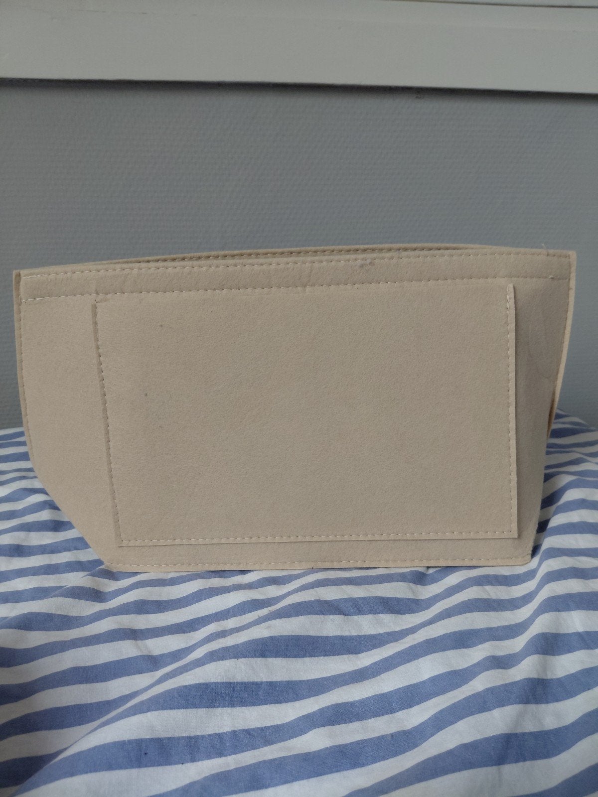Handtas organizer beige vilt, Ophalen of Verzenden, Nieuw, Beige, Overige typen