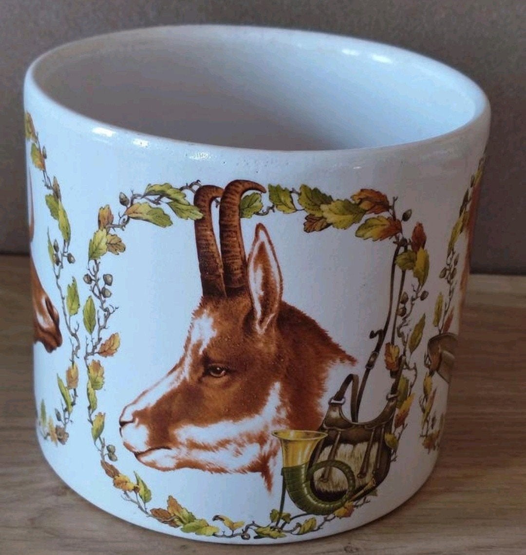 Vintage Royal Schwabap pot met jachttaferelen, Verzenden