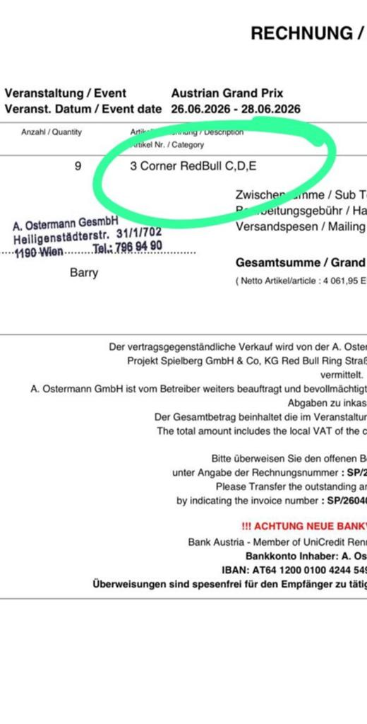 3 weekend tickets grand prix oostenrijk te koop, Tickets en Kaartjes, Drie personen of meer, Overige soorten