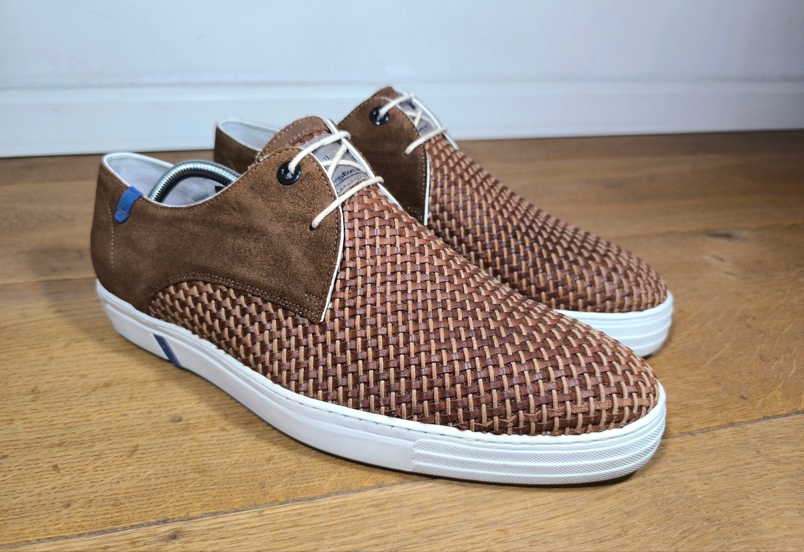 Floris van Bommel Premium herenschoenen maat 10 / 44,5, Ophalen, Bruin, Floris van Bommel, Zo goed als nieuw