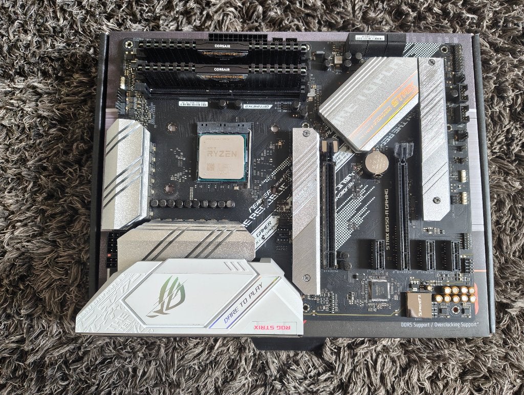 Asus ROG strix B550-A gaming, AMD Ryzen 7 5800x, 2x16gb ddr4, Computers en Software, Moederborden, Gebruikt, DDR4, Ophalen of Verzenden