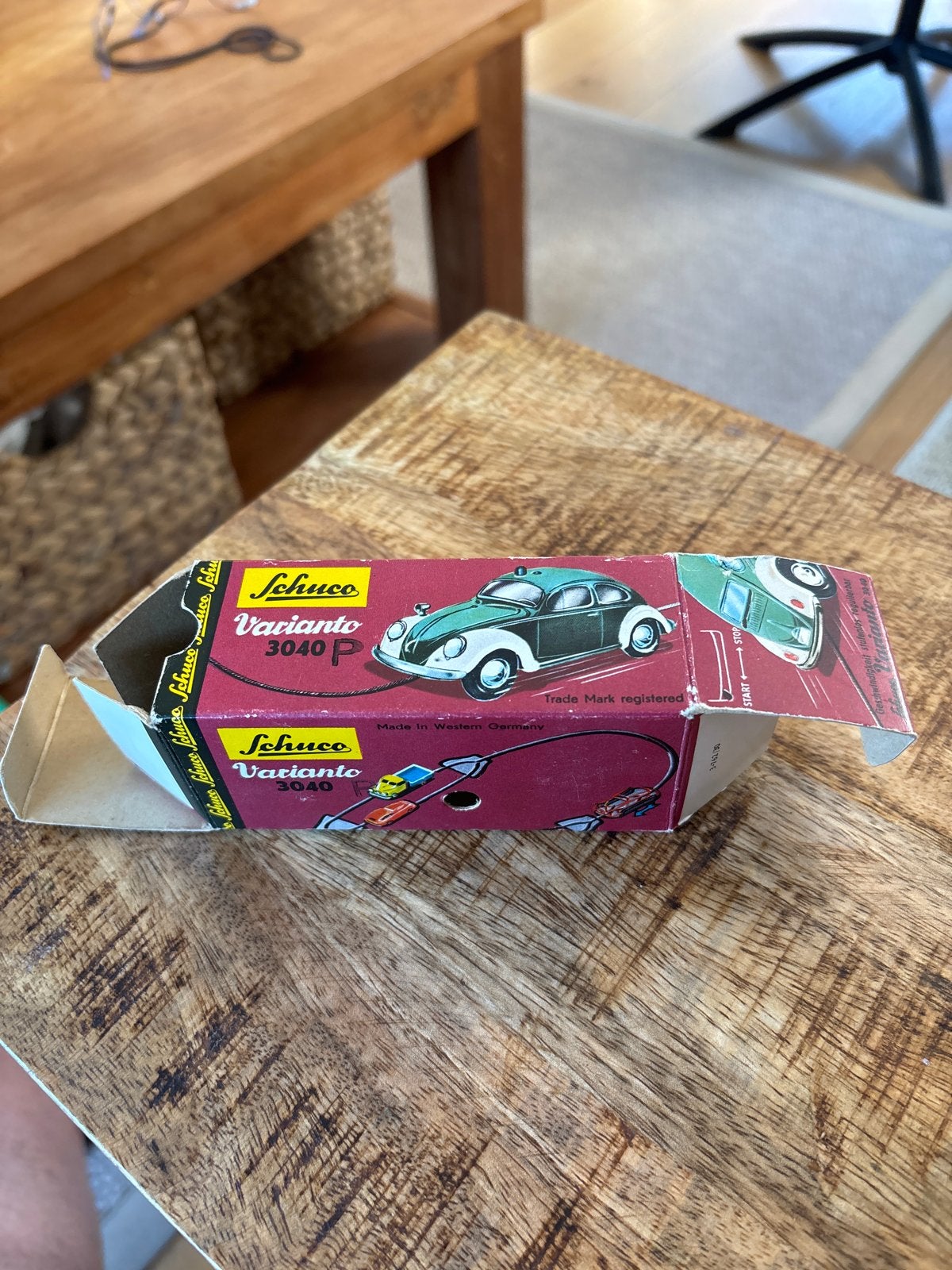 Schuco Varianto 3040 P Auto leeg doosje, Antiek en Kunst, Ophalen of Verzenden