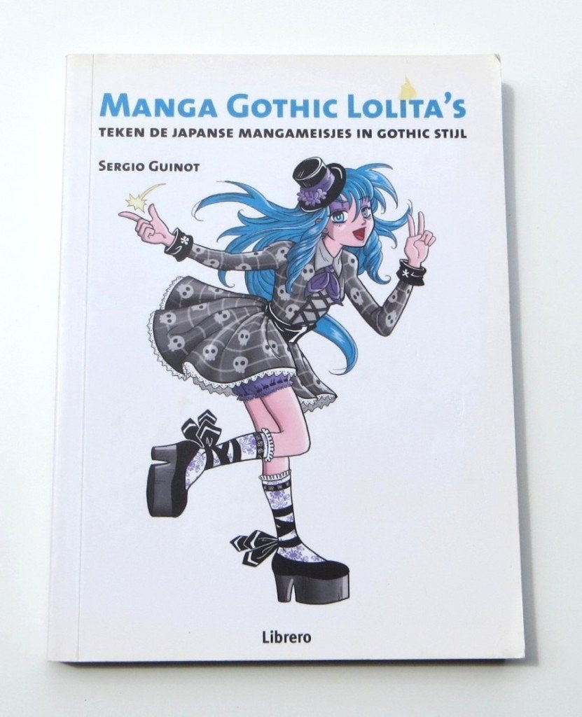 Tekenboek M3791: Sergio Guinot - Manga Gothic Lolitas 11+, Ophalen of Verzenden, Zo goed als nieuw, Tekenen en Schilderen, Sergio Guinot