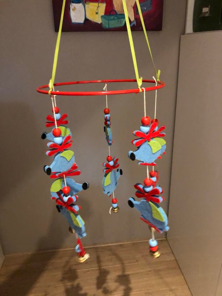 2 verschillende Vilten decoratie helikopters, Ophalen of Verzenden, Zo goed als nieuw, Wanddecoratie