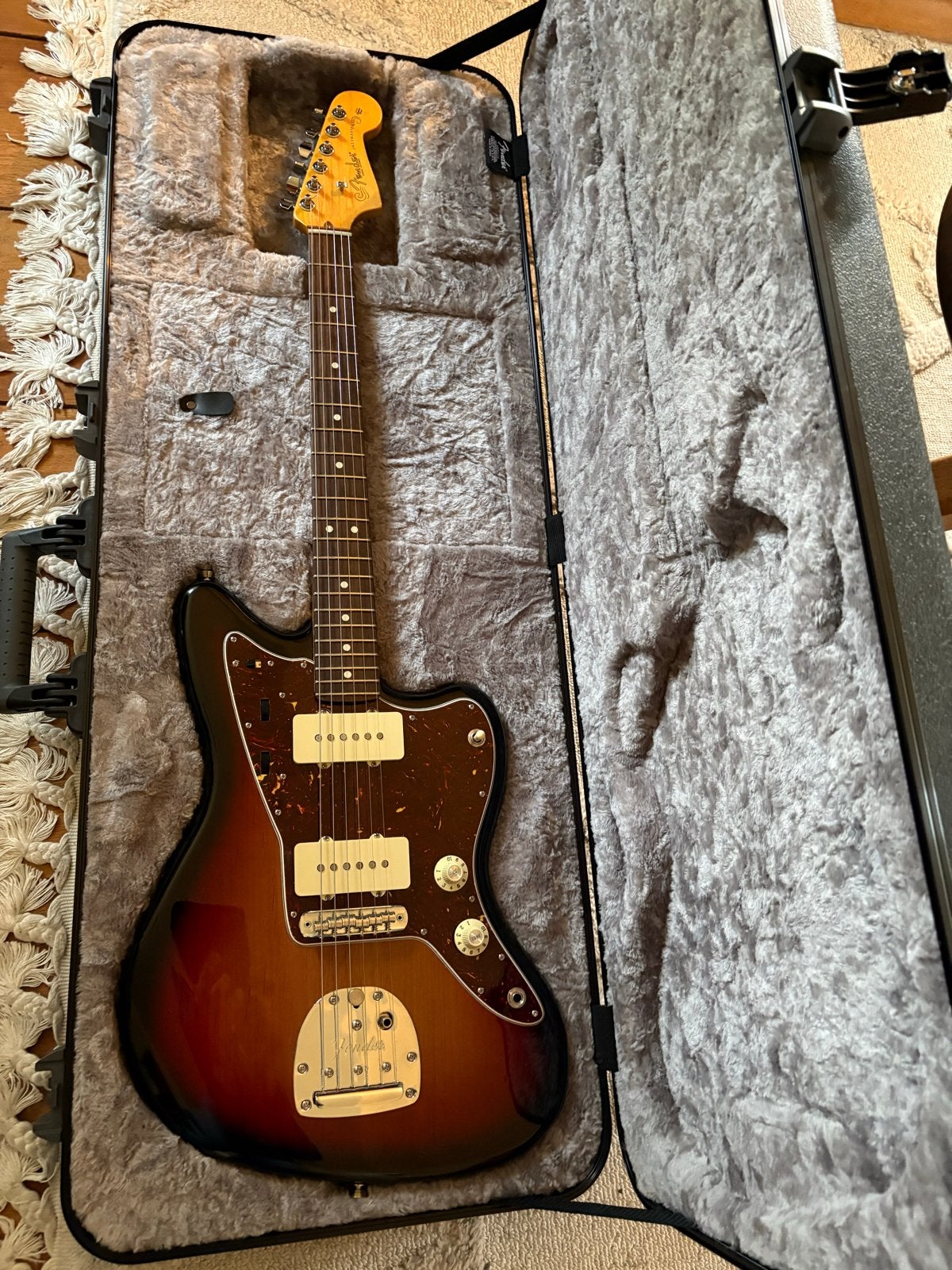 Fender American Professional II Jazzmaster Sunburst, Ophalen, Zo goed als nieuw, Solid body, Fender