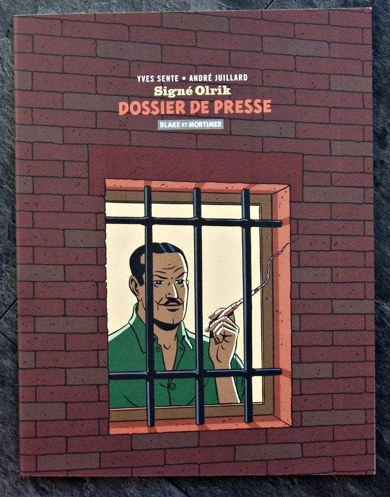 Persdossier Blake & Mortimer - Signé Olrik - Juillard Jacobs, Verzenden, Kuifje, Zo goed als nieuw, Overige typen