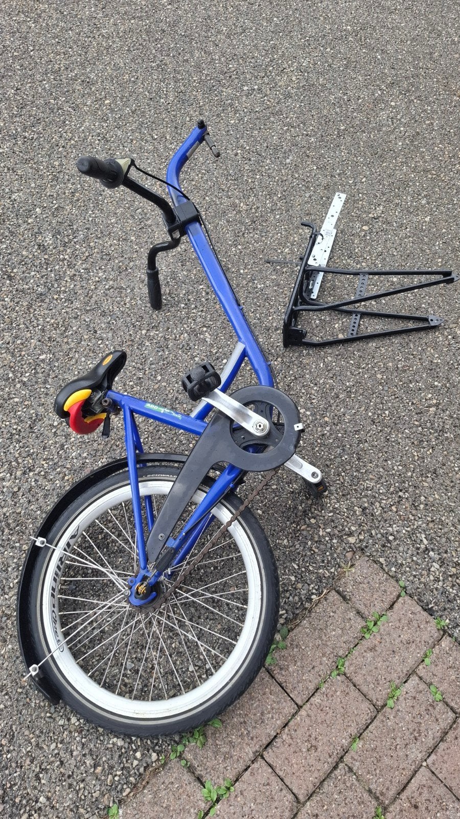 Aanhangfiets voor kinderen - Blauw, Ophalen, Gebruikt, Minder dan 20 kg, Onbekend