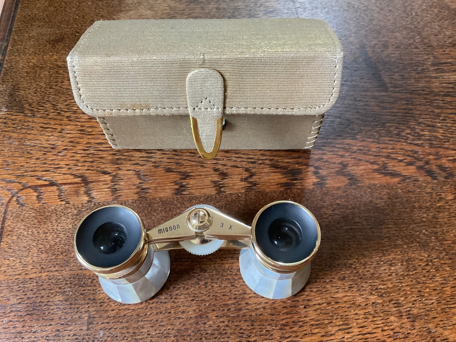 Prachtige Mignon 3X operakijker/ toneelkijker originele etui, Verzenden