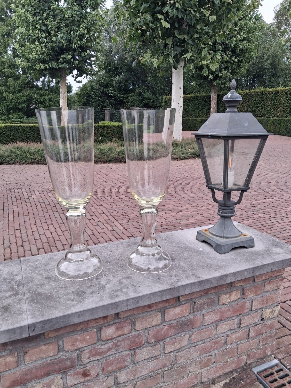 glazen vazen 2x, Huis en Inrichting, Woonaccessoires | Vazen, Ophalen