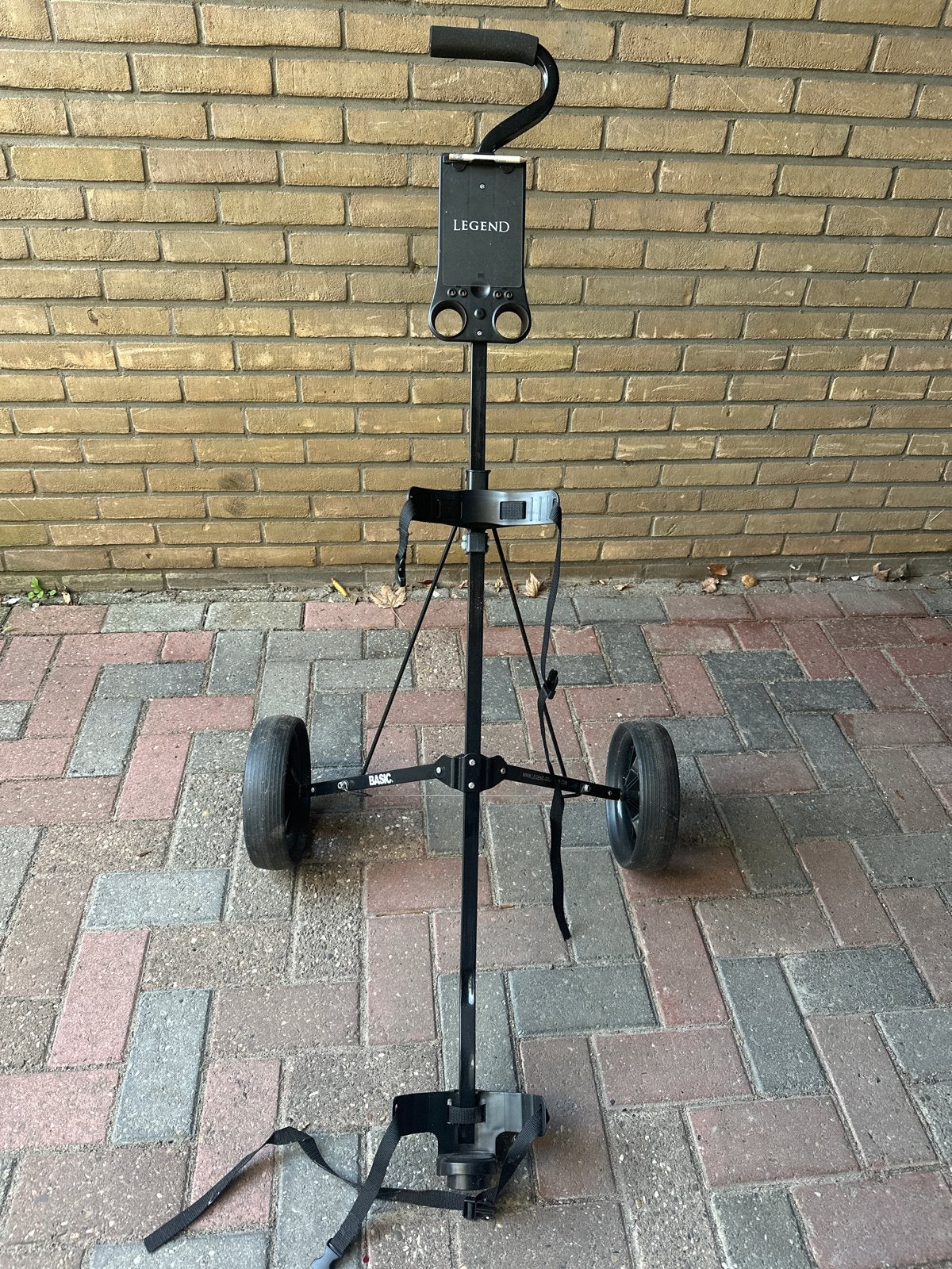 Golfkar Legend Basic Zwart - Handige Golftrolley, Ophalen, Gebruikt, Golfkar, Overige merken