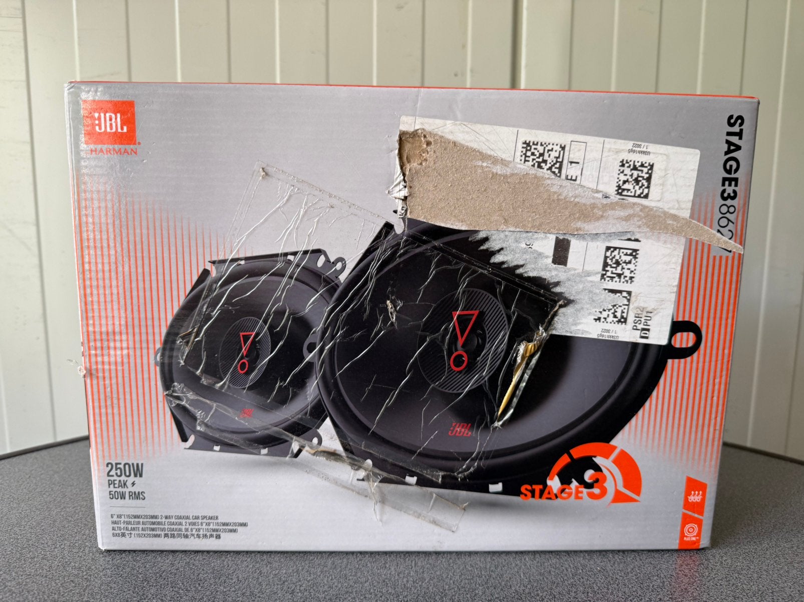 JBL Stage3 8627 - 6 x 8 Inch - Coaxiale speakers, Ophalen of Verzenden, Zo goed als nieuw