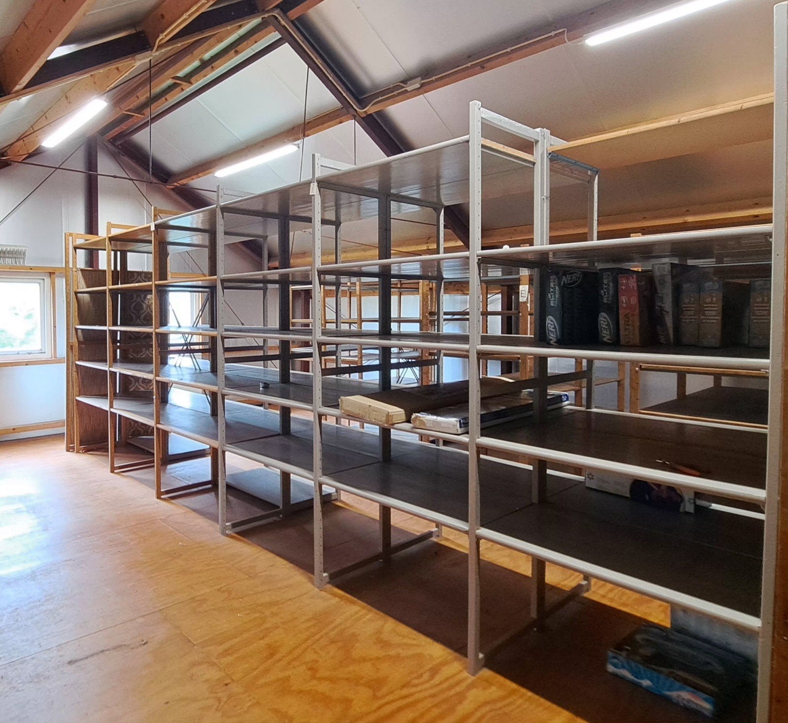 Houten Lundia Stellingen - 2x6 meter, diep en breed, Huis en Inrichting, Ophalen, Gebruikt