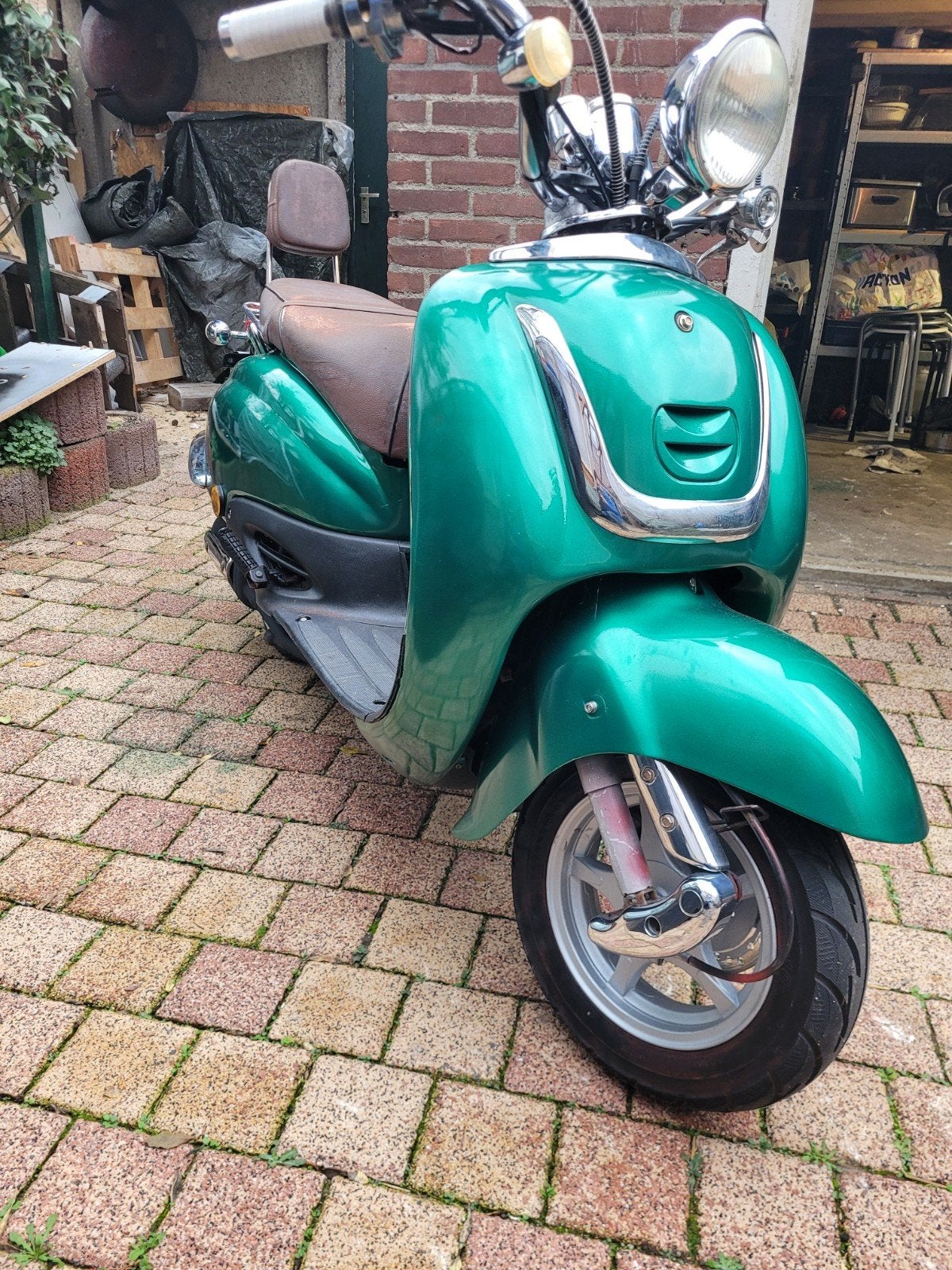 Mooie groene scooter, goed onderhouden, Ophalen of Verzenden