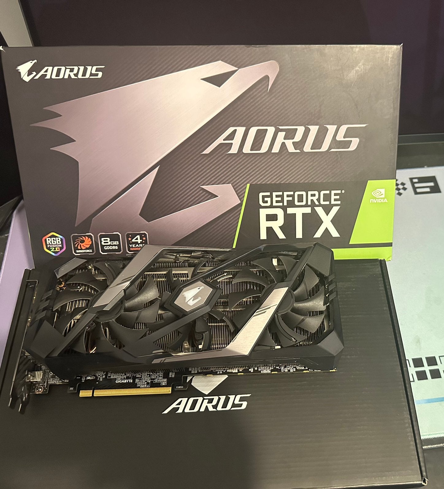Gigabyte AORUS GeForce RTX 2060 SUPER 8GB te koop, Computers en Software, Videokaarten, Ophalen of Verzenden, Zo goed als nieuw