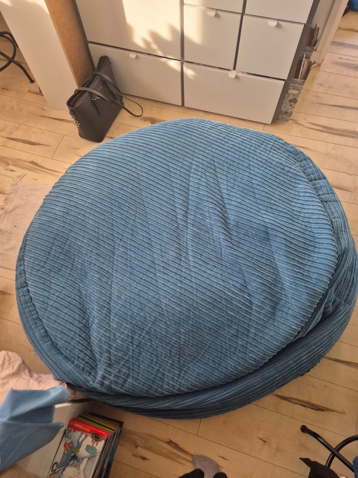 Big Berta Mega-Mammoet Zitzak Corduroy Petrol, Ophalen, Zo goed als nieuw, Blauw