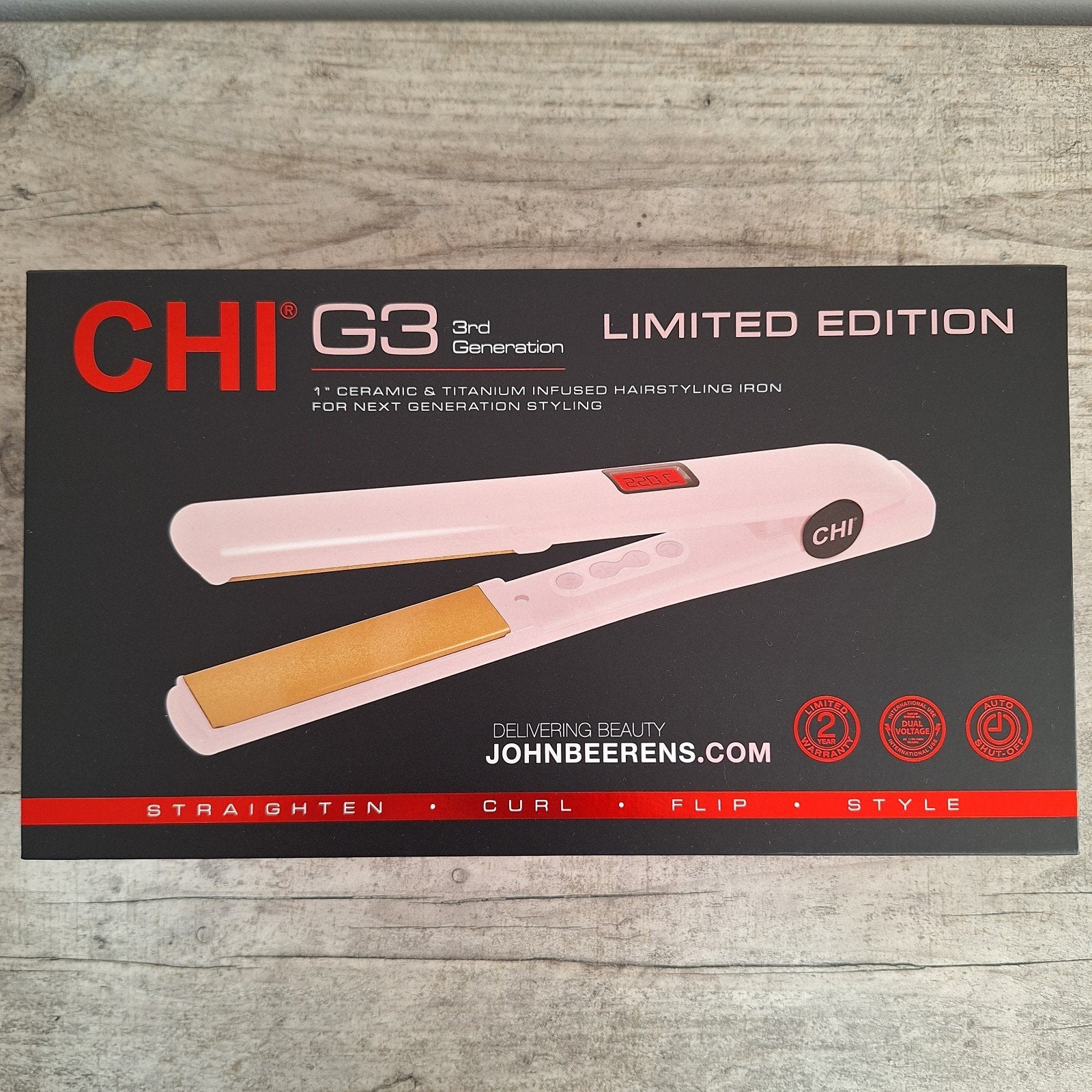 CHI G3 stijltang | NIEUW | Limited Edition by John Beerens, Ophalen of Verzenden, Nieuw, Krultang of Stijltang