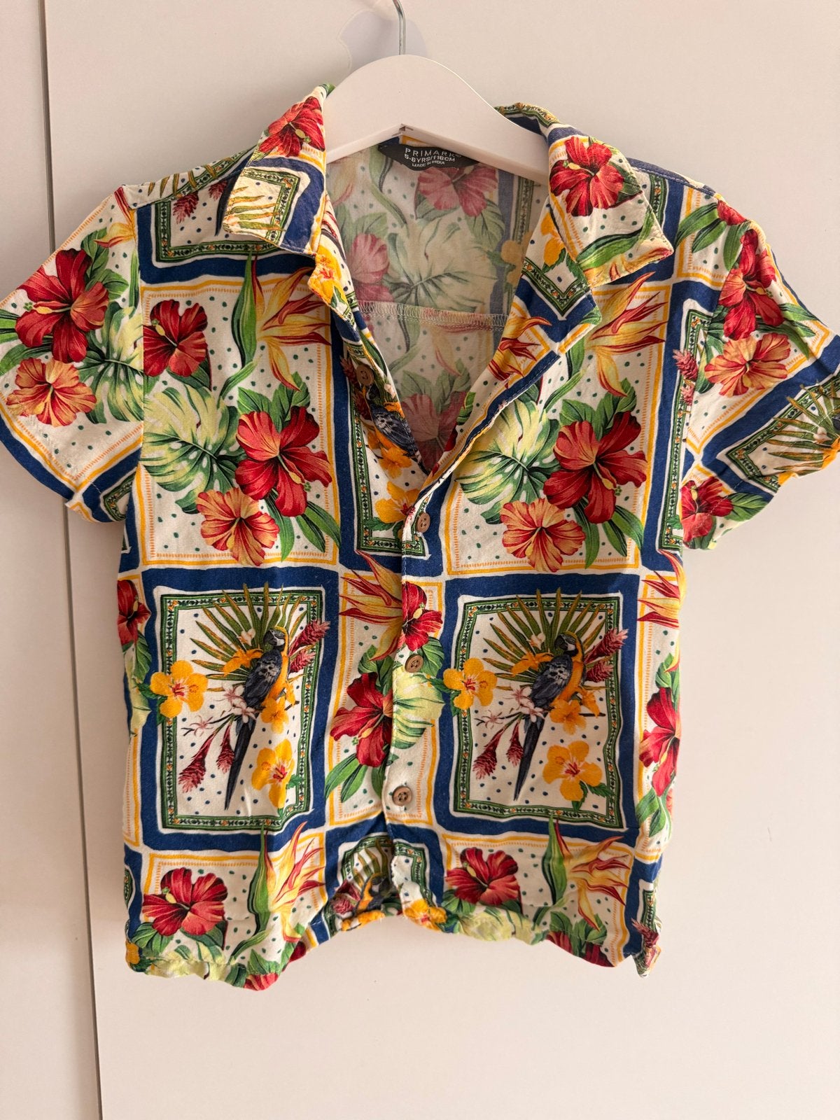Primark Hawaii overhemd 5-6 jaar (116 cm), Ophalen of Verzenden, Zo goed als nieuw, Jongen