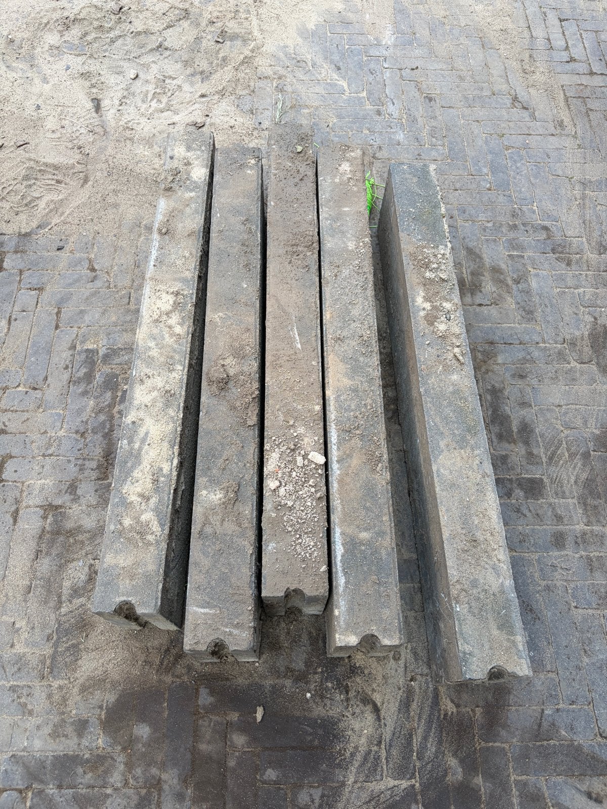 5 opsluitbanden 100x10x20 cm, Tuin en Terras, Ophalen, Gebruikt, Overige typen, Minder dan 5 m²