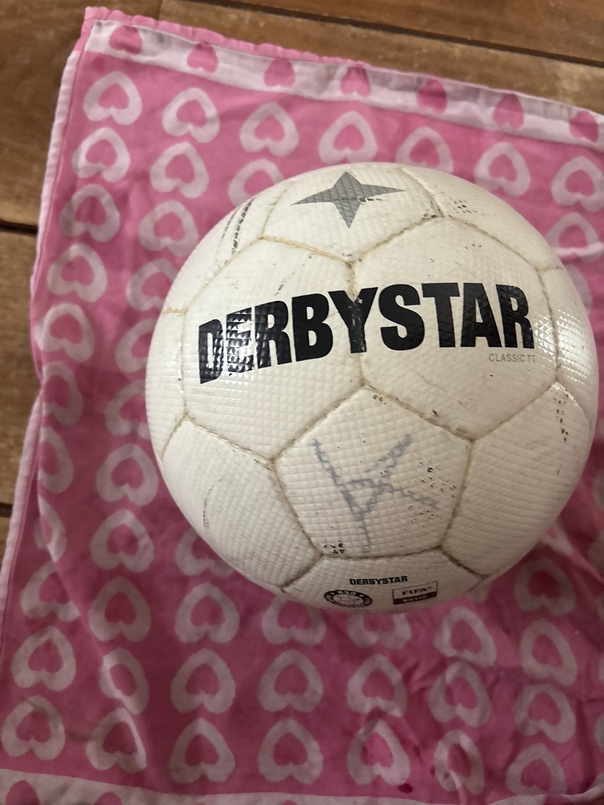 Derbystar voetbal -, Sport en Fitness, Voetbal, Ophalen, Gebruikt, Bal