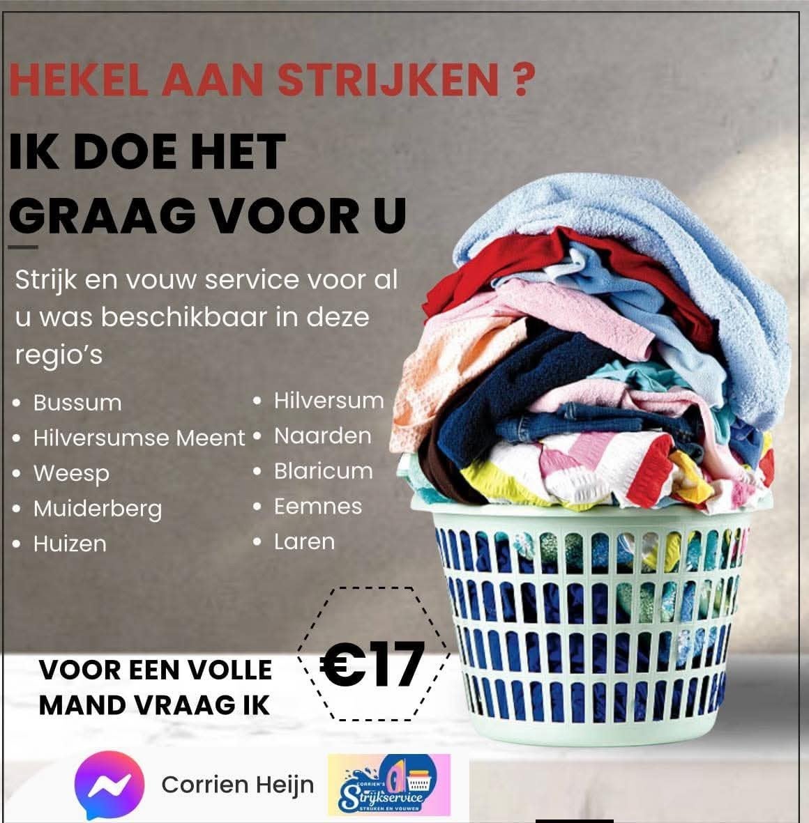 Strijkservice, 33 - 40 uur, Overige niveaus, Overige vormen