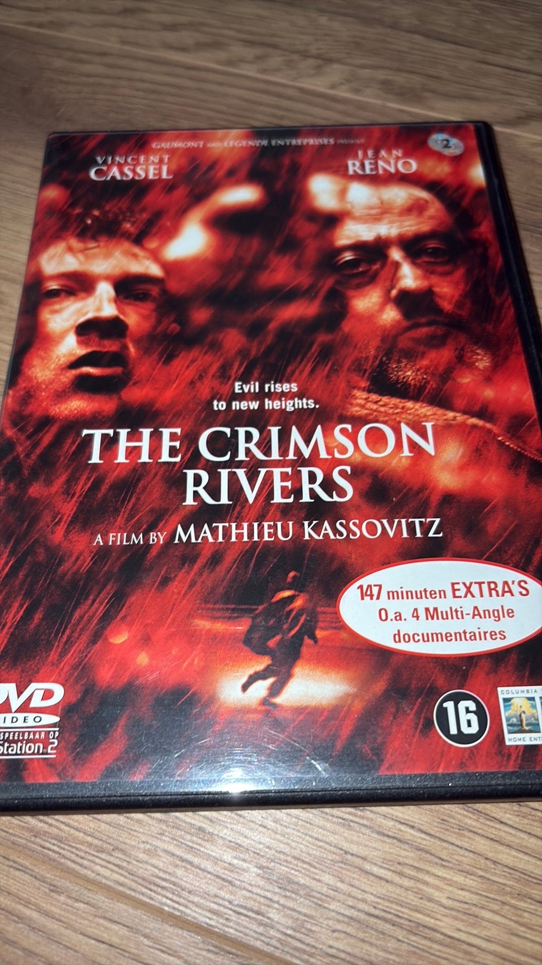 The Crimson Rivers met Vincent Cassel en Jean Reno., Vanaf 16 jaar, Ophalen of Verzenden, Zo goed als nieuw, Actiethriller