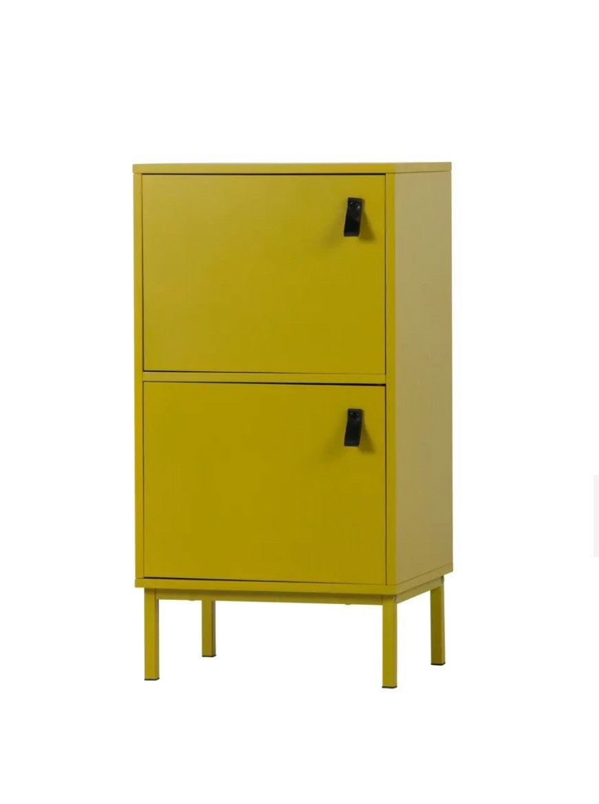 2x Mosterdgeel Kastje - 85x45x35 cm, Ophalen, Gebruikt