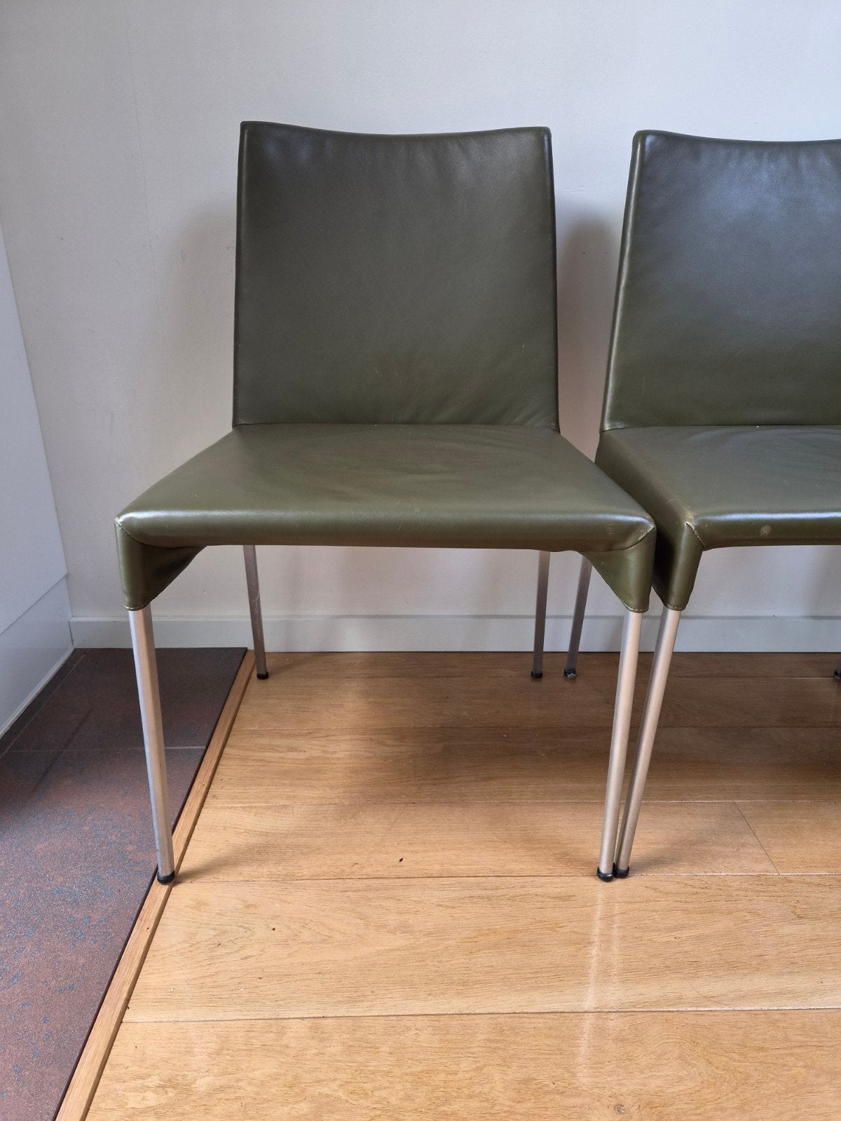 Montis eetkamer stoelen. kleur groen, Ophalen, Gebruikt, Overige kleuren, Vier