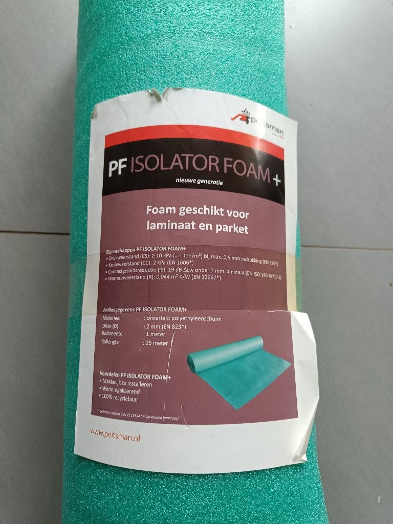 Ondervloer laminaat 25m 2mm nieuw, Ophalen, Overige materialen, 30 cm of meer, 50 tot 150 cm