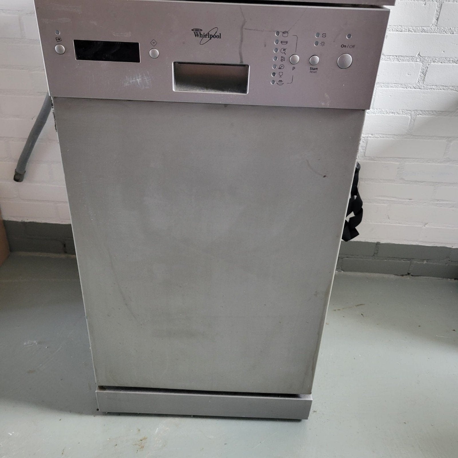 Whirlpool vaatwasser 45 cm RVS, Witgoed en Apparatuur, Ophalen, Minder dan 85 cm