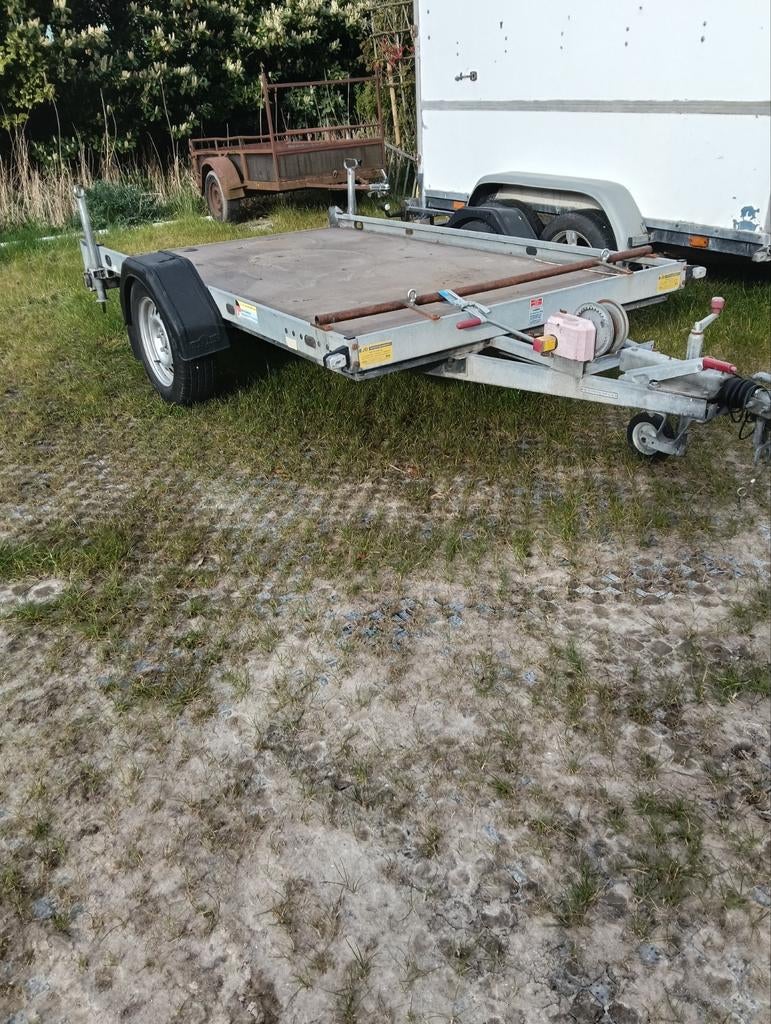Humbaur KFT 750kg aanhanger met lier - Autoambulance, Auto diversen, Aanhangers en Bagagewagens, Ophalen of Verzenden